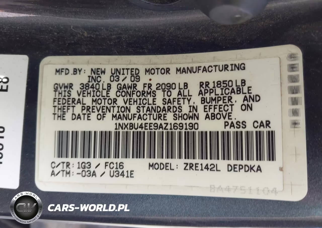 2010 Toyota Corolla Le VIN:1NXBU4EE9AZ169190 - 9