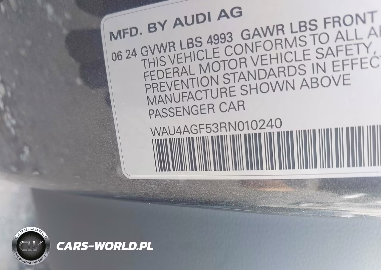 2024 Audi A5 Cabriolet Premium Plus 45 Tfsi S Line Quattro S Tronic VIN:WAU4AGF53RN010240 - 9