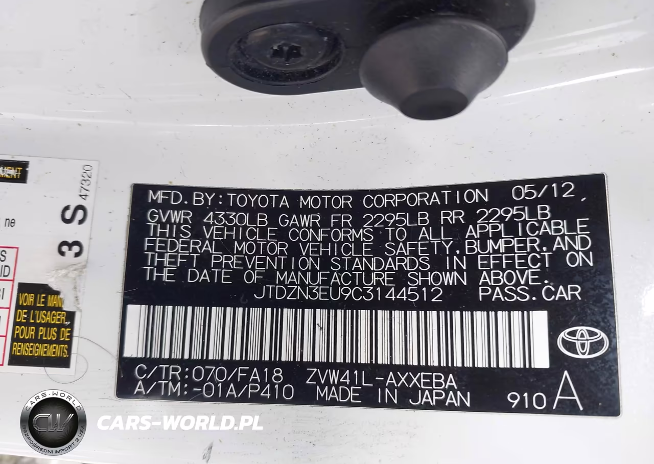 2012 Toyota Prius V Two VIN:JTDZN3EU9C3144512 - 9