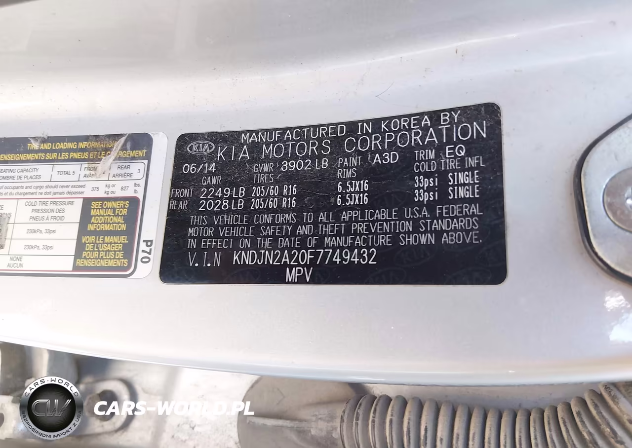 2015 Kia Soul VIN:KNDJN2A20F7749432 - 9