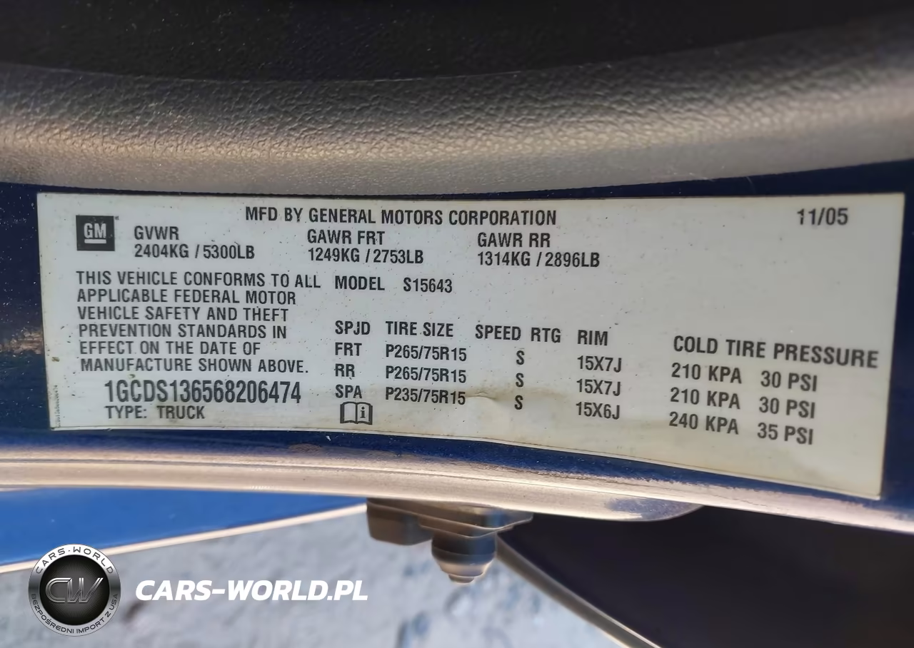 2006 Chevrolet Colorado Lt VIN:1GCDS136568206474 - 9