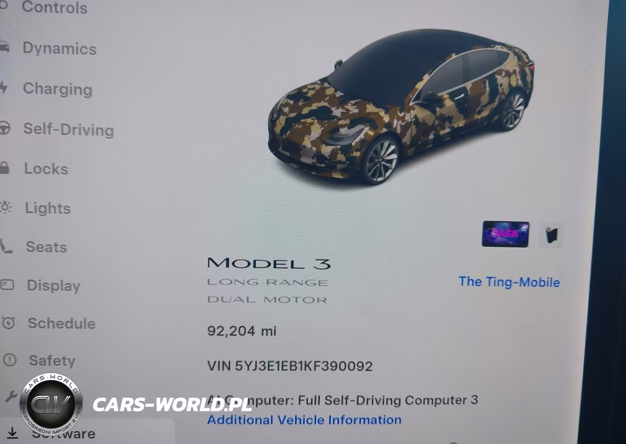 2019 Tesla Model 3 Long Range-Performance VIN:5YJ3E1EB1KF390092 - 7