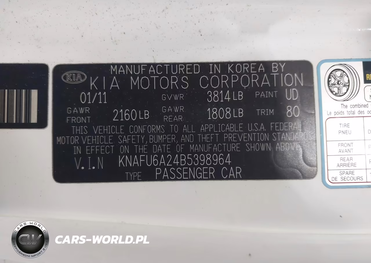 2011 Kia Forte Koup Ex VIN:KNAFU6A24B5398964 - 9