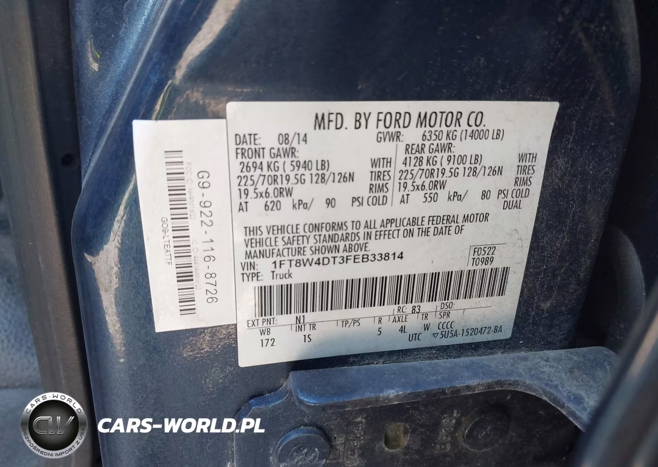 2015 Ford F-450 Xl VIN:1FT8W4DT3FEB33814 - 9
