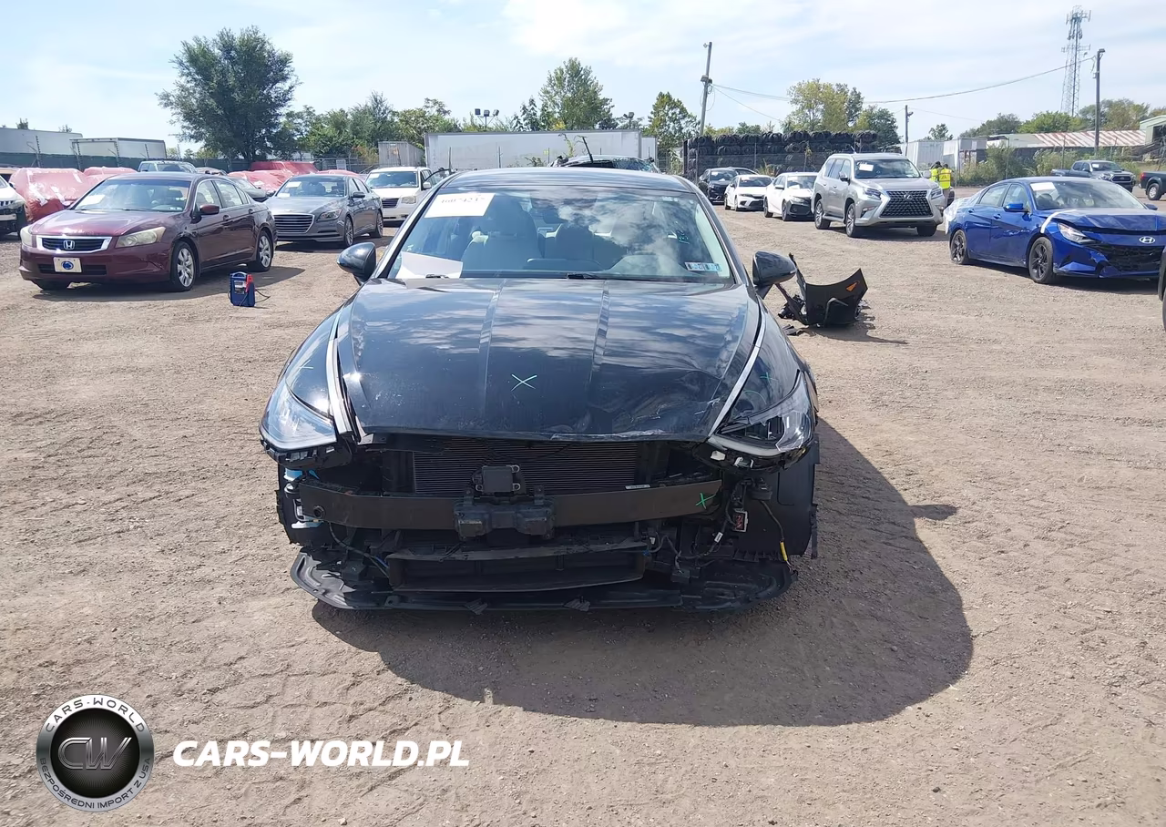 2021 Hyundai Sonata Blue VIN:KMHL24JJXMA035498 - 12