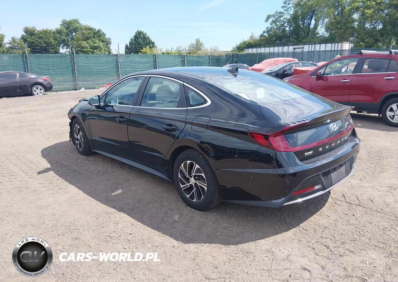 2021 Hyundai Sonata Blue VIN:KMHL24JJXMA035498 - 3