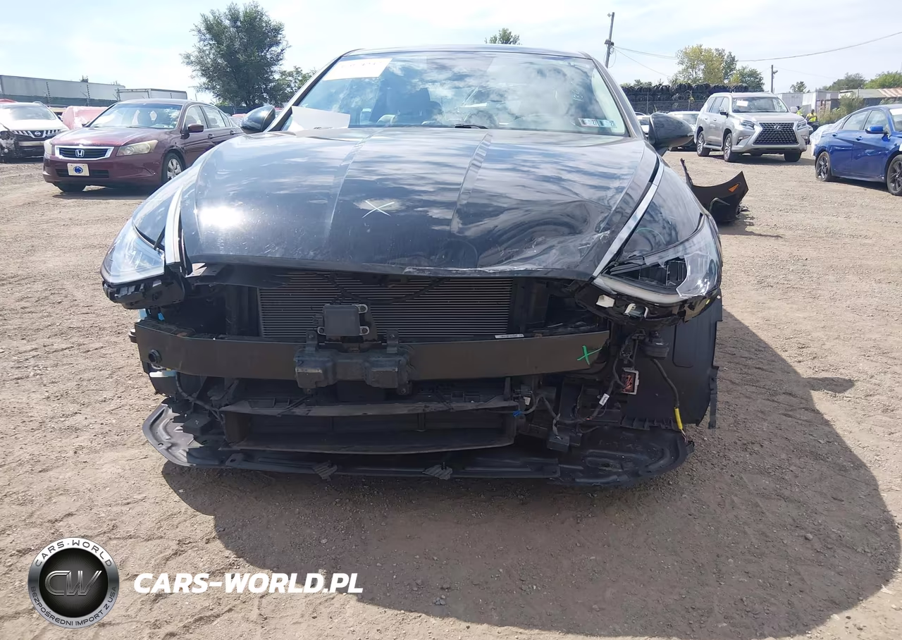 2021 Hyundai Sonata Blue VIN:KMHL24JJXMA035498 - 6