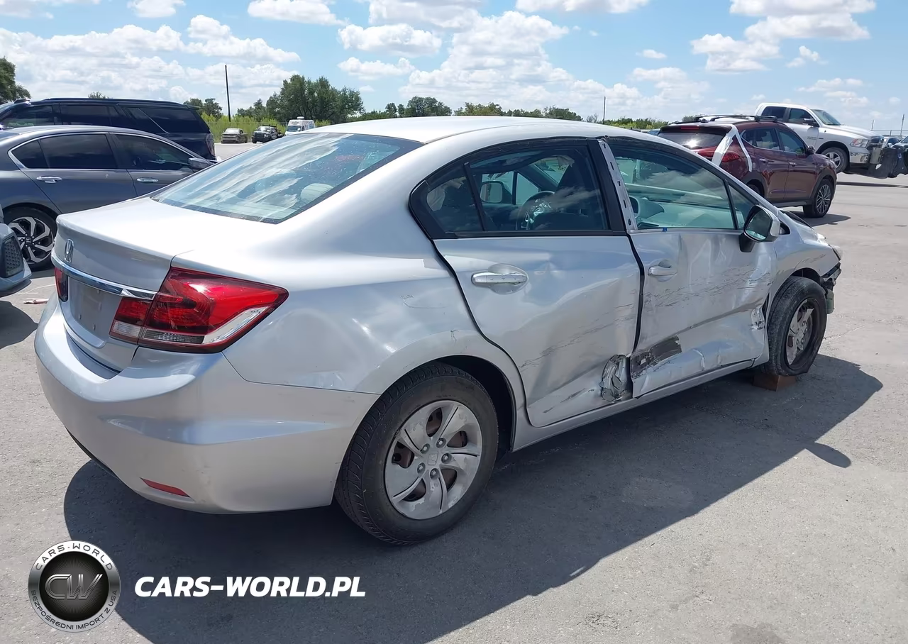 2013 Honda Civic Lx VIN:2HGFB2F57DH560538 - 4