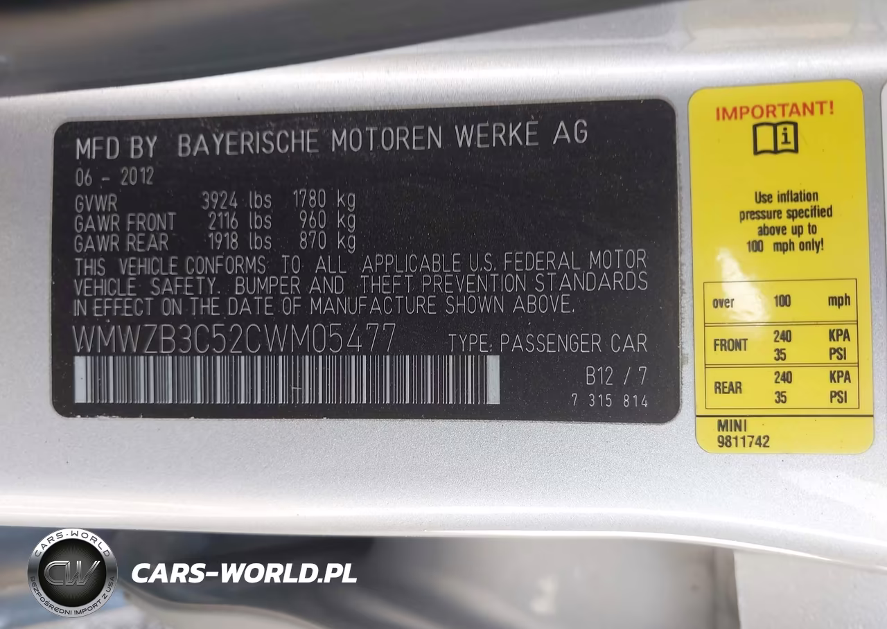 2012 Mini Cooper Countryman VIN:WMWZB3C52CWM05477 - 9