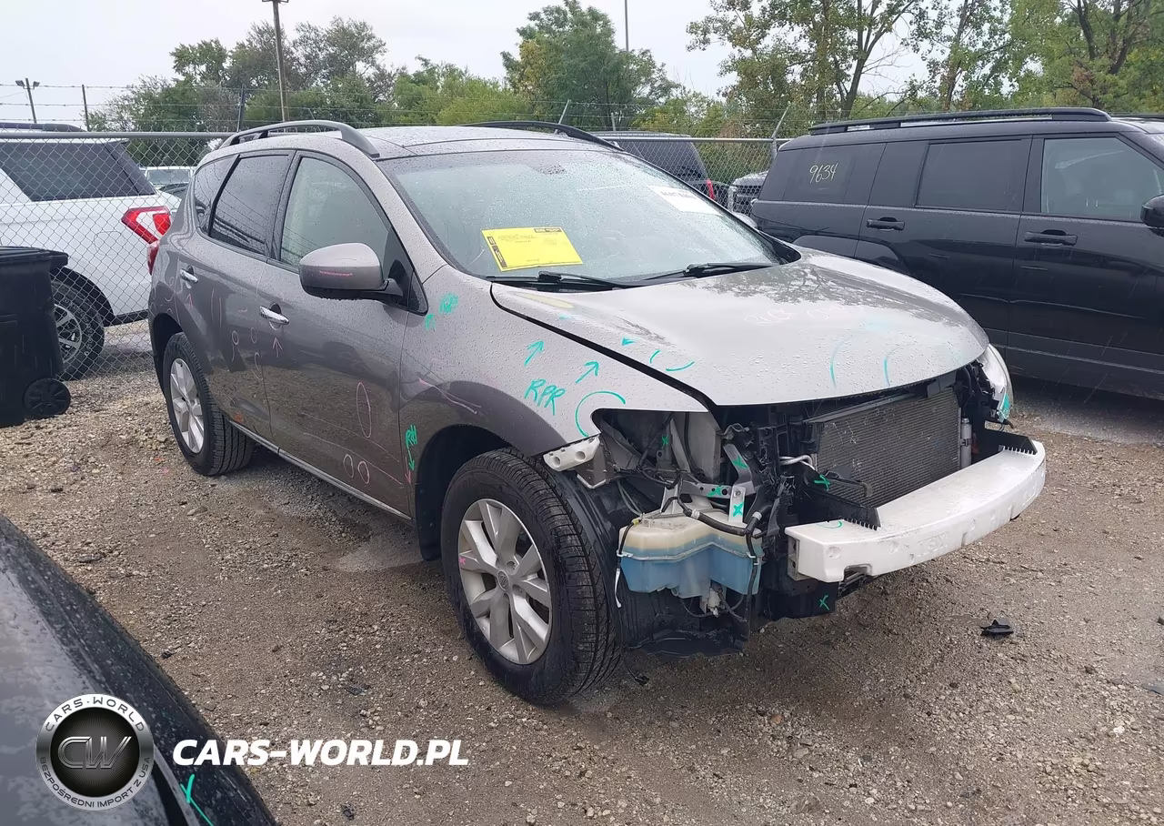 2012 Nissan Murano Sl VIN:JN8AZ1MW1CW239528 - 1