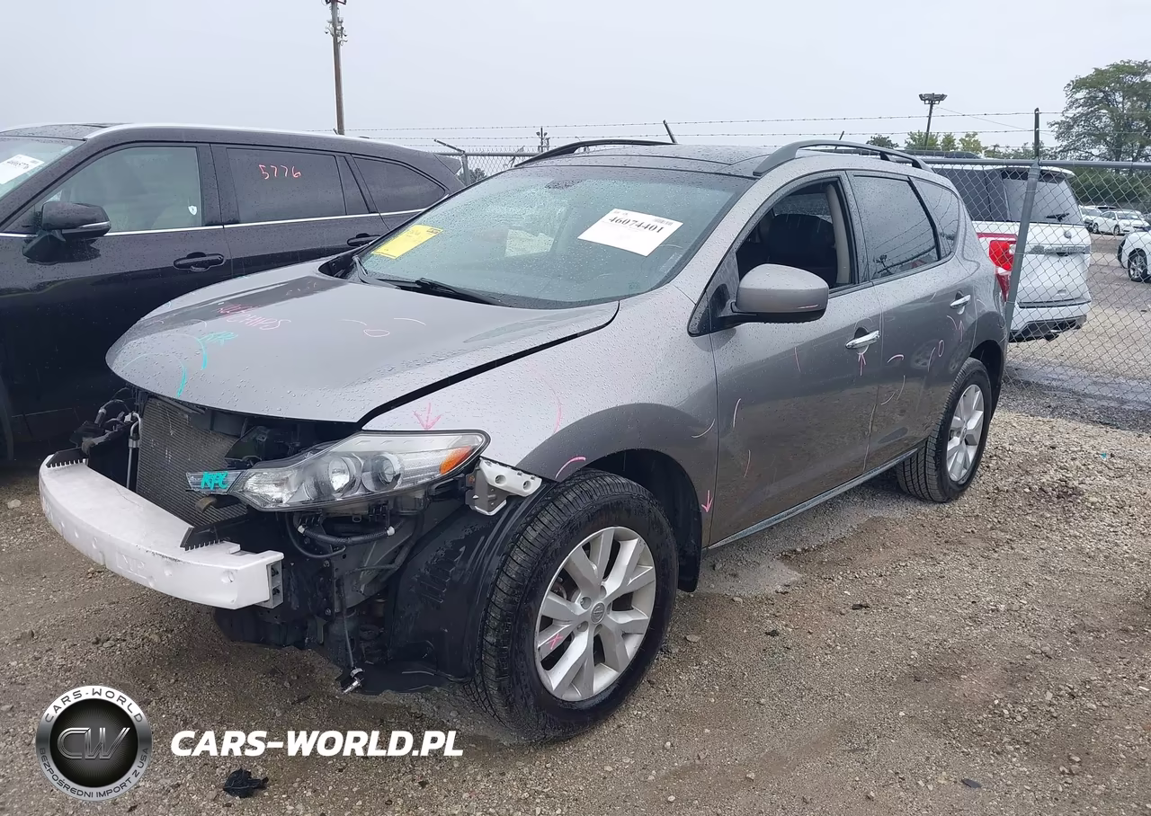2012 Nissan Murano Sl VIN:JN8AZ1MW1CW239528 - 2
