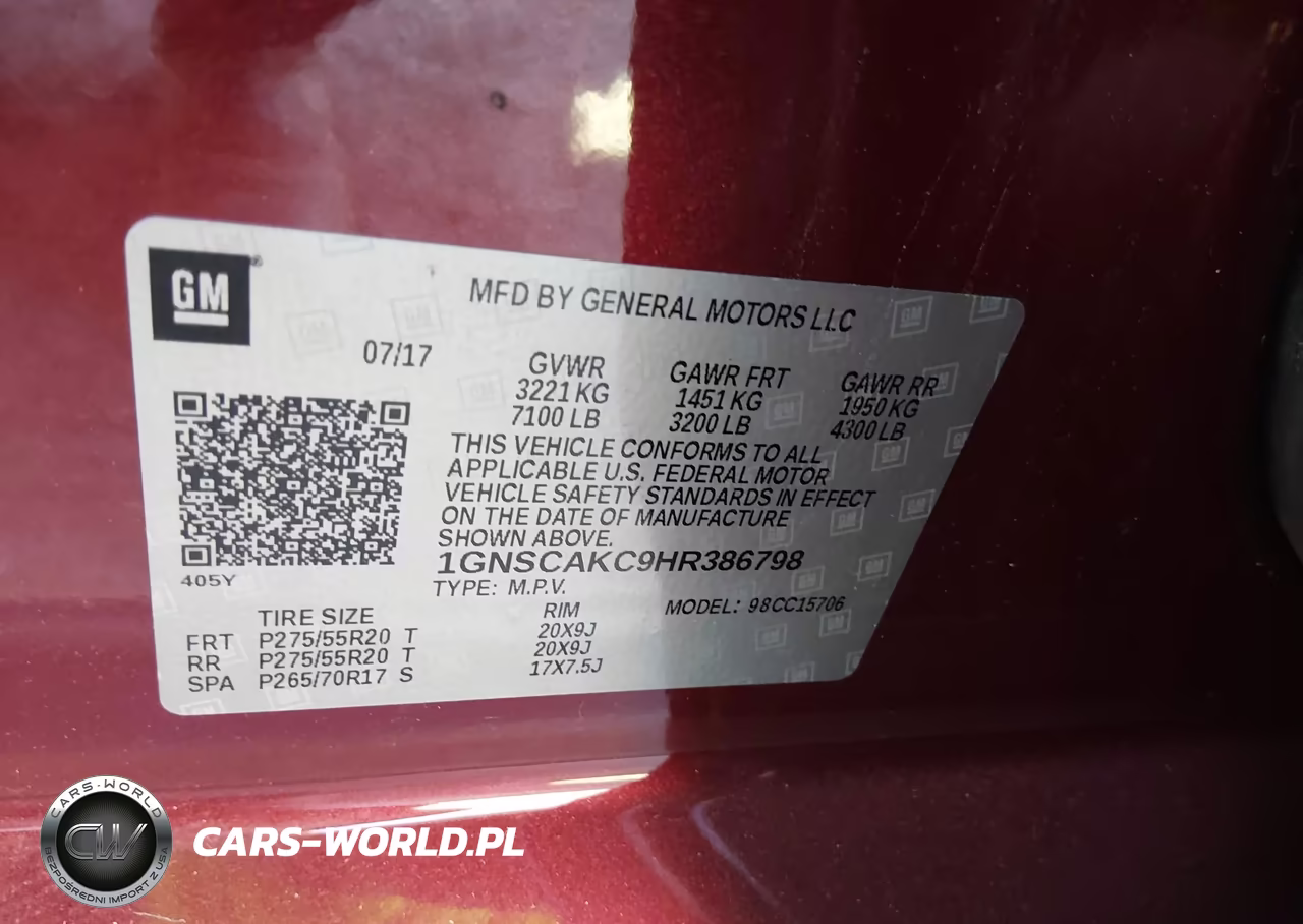 2017 Chevrolet Tahoe Ls VIN:1GNSCAKC9HR386798 - 9