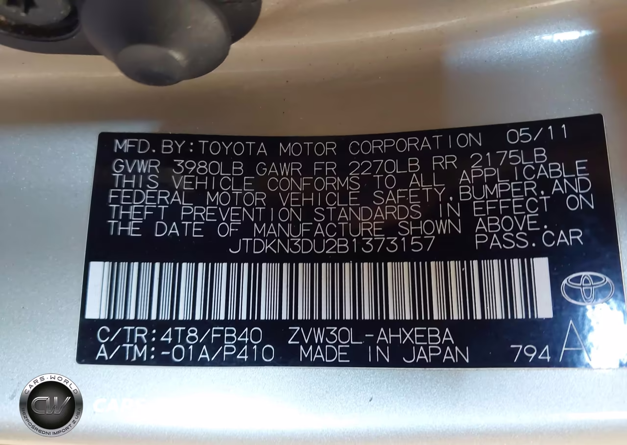 2011 Toyota Prius Three VIN:JTDKN3DU2B1373157 - 9