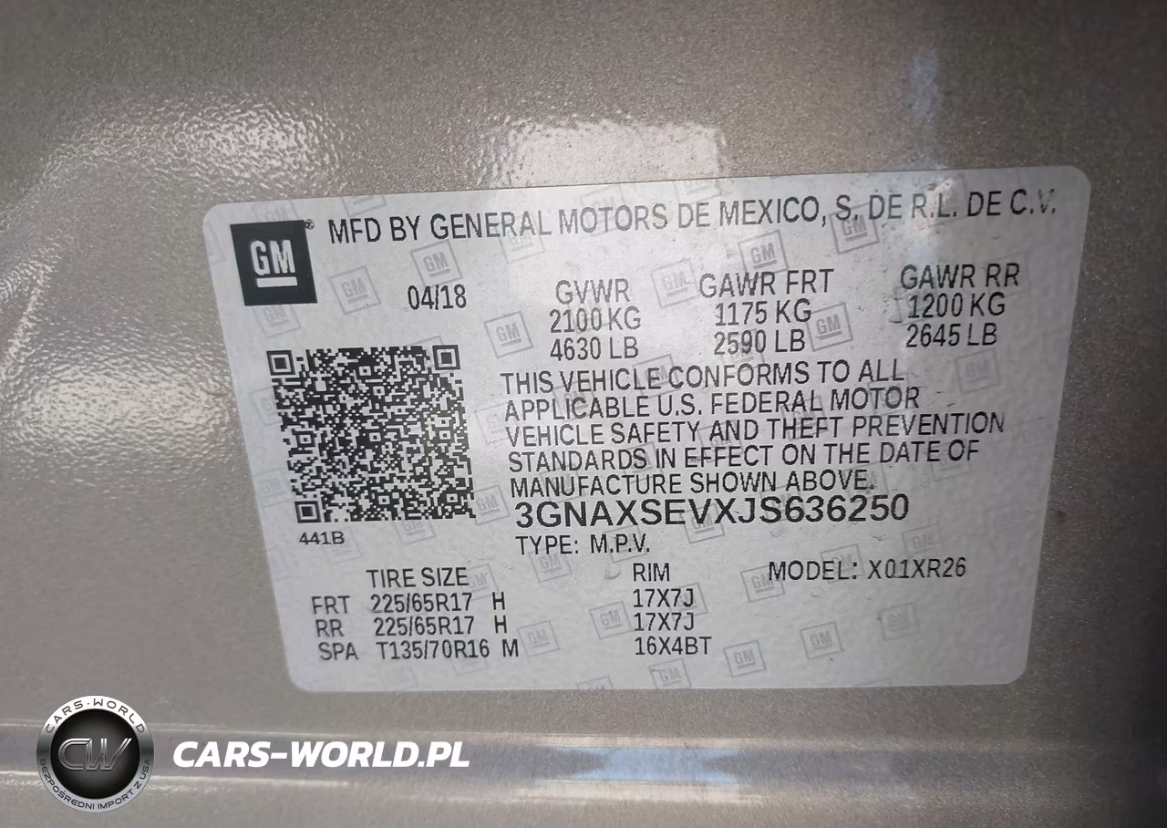 2018 Chevrolet Equinox Lt VIN:3GNAXSEVXJS636250 - 9