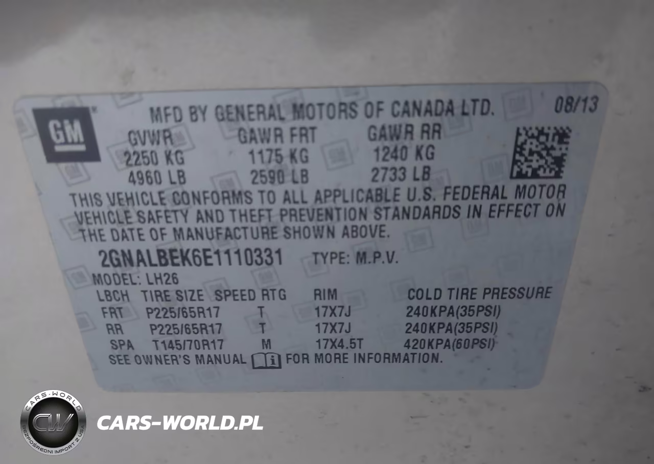2014 Chevrolet Equinox 1Lt VIN:2GNALBEK6E1110331 - 9