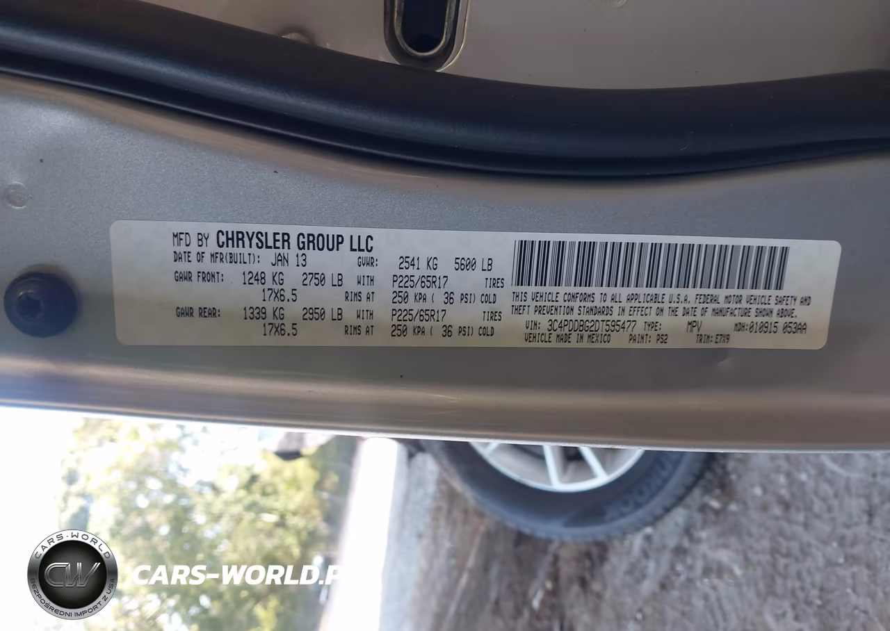 2013 Dodge Journey Sxt VIN:3C4PDDBG2DT595477 - 9