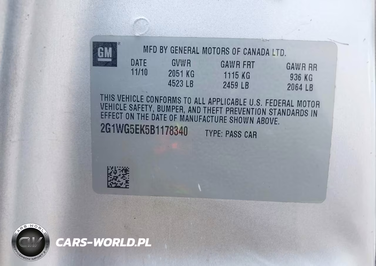 2011 Chevrolet Impala Lt VIN:2G1WG5EK5B1178340 - 9