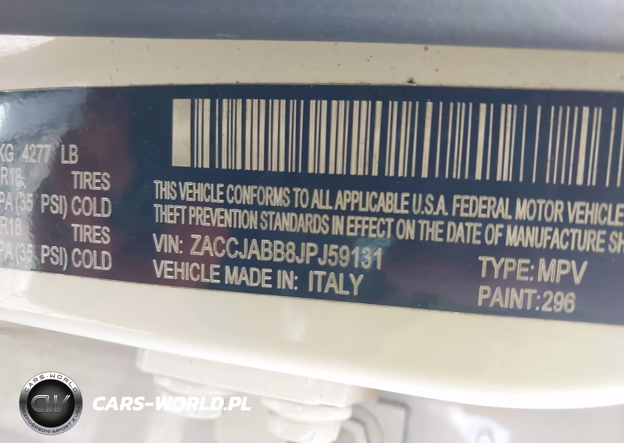 2018 Jeep Renegade Latitude Fwd VIN:ZACCJABB8JPJ59131 - 9
