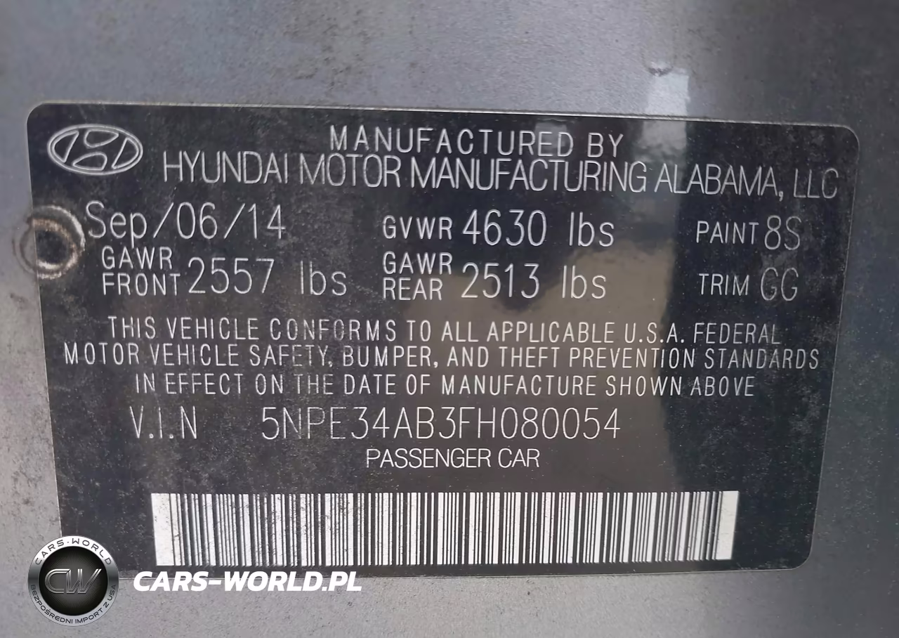 2015 Hyundai Sonata Sport 2.0T VIN:5NPE34AB3FH080054 - 9