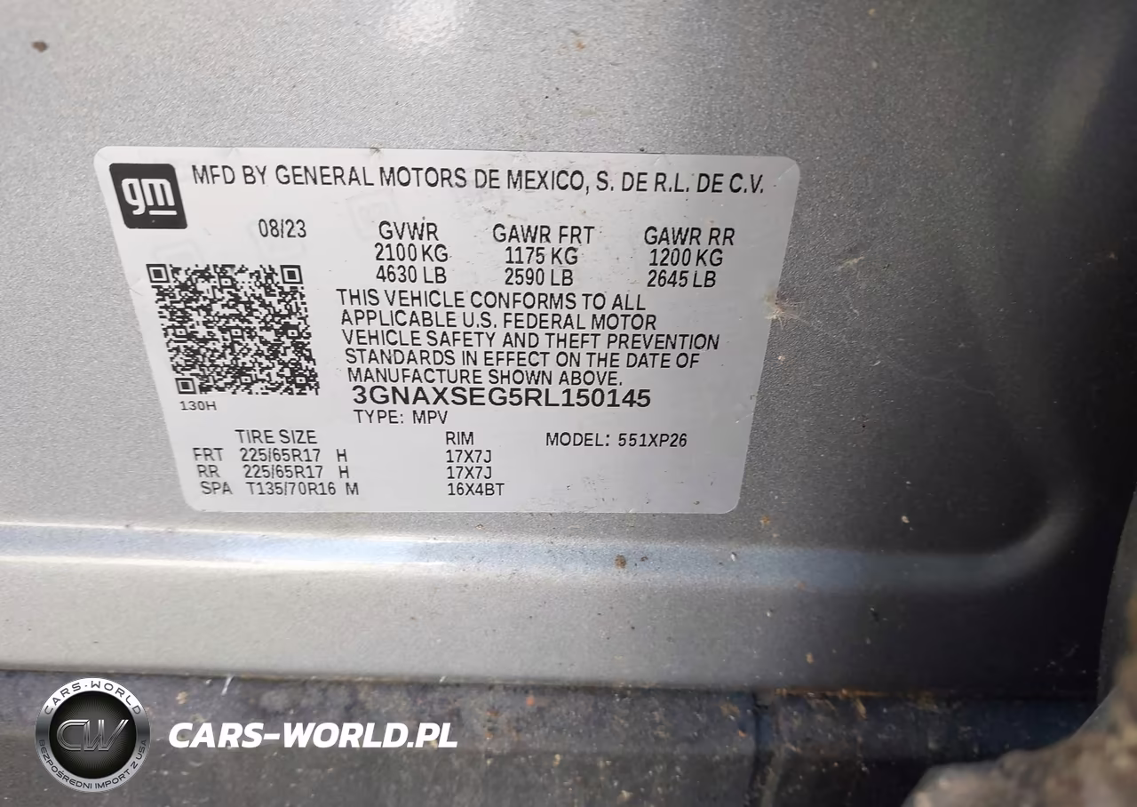 2024 Chevrolet Equinox Awd Ls VIN:3GNAXSEG5RL150145 - 9