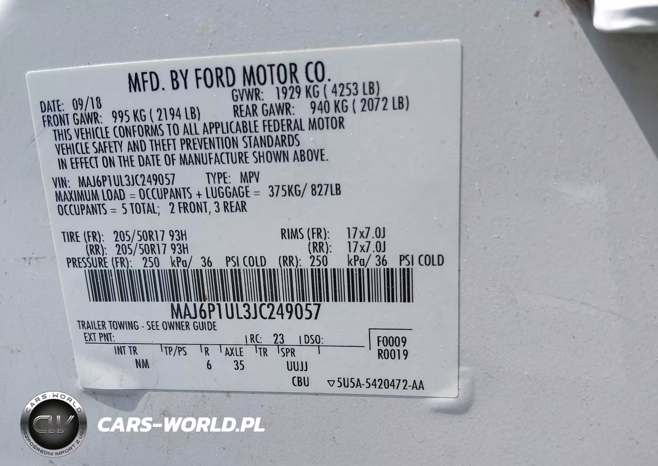 2018 Ford Ecosport Se VIN:MAJ6P1UL3JC249057 - 9