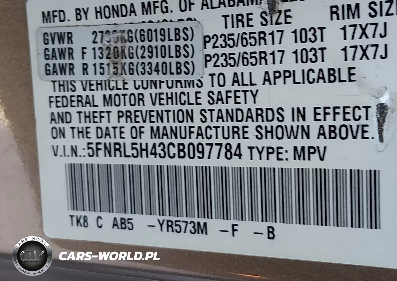 2012 Honda Odyssey Ex VIN:5FNRL5H43CB097784 - 9