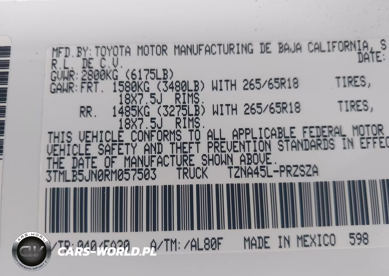 2024 Toyota Tacoma Trd Sport 4Wd VIN:3TMLB5JN0RM057503 - 9