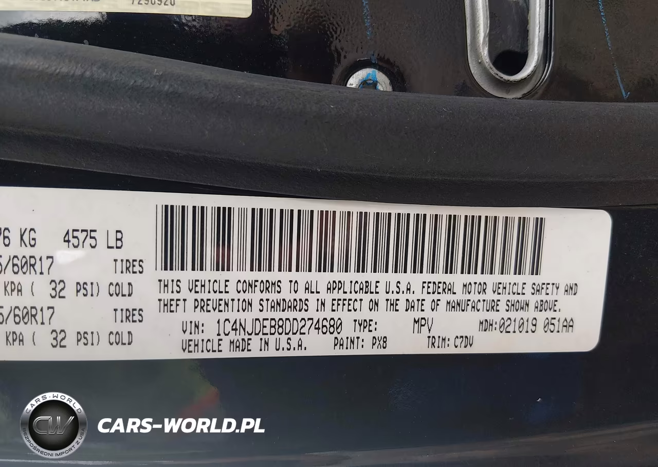 2013 Jeep Compass Latitude VIN:1C4NJDEB8DD274680 - 9