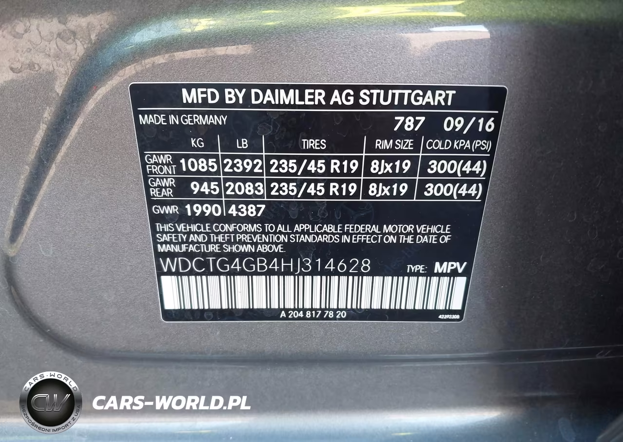 2017 Mercedes-Benz Gla 250 4Matic VIN:WDCTG4GB4HJ314628 - 9