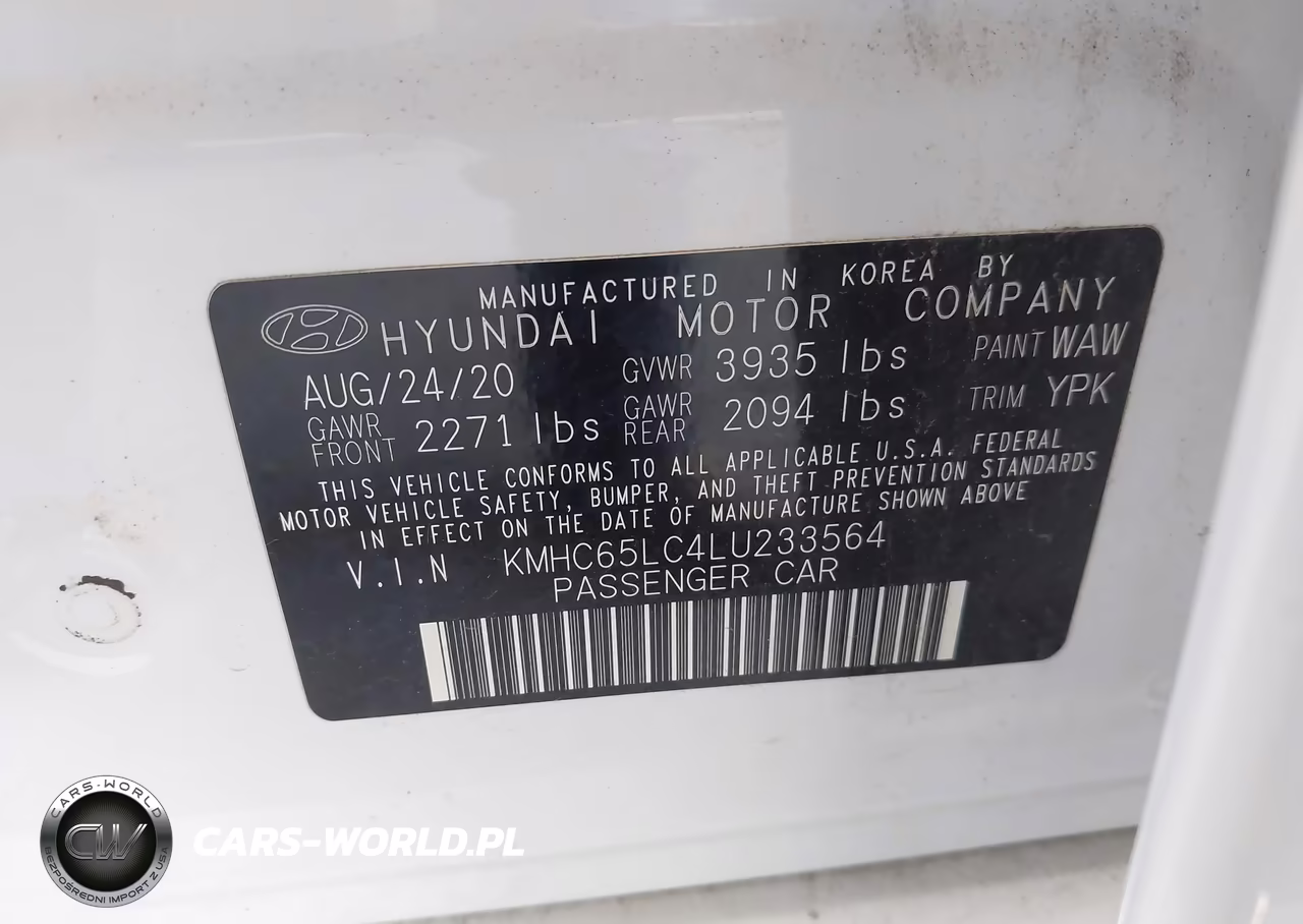2020 Hyundai Ioniq Hybrid Blue VIN:KMHC65LC4LU233564 - 9