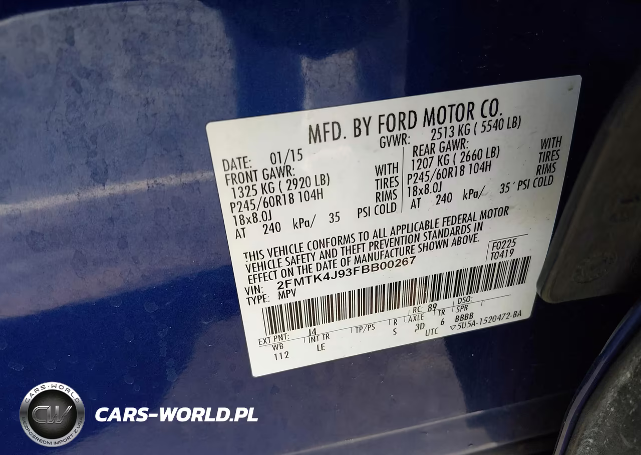 2015 Ford Edge Sel VIN:2FMTK4J93FBB00267 - 9