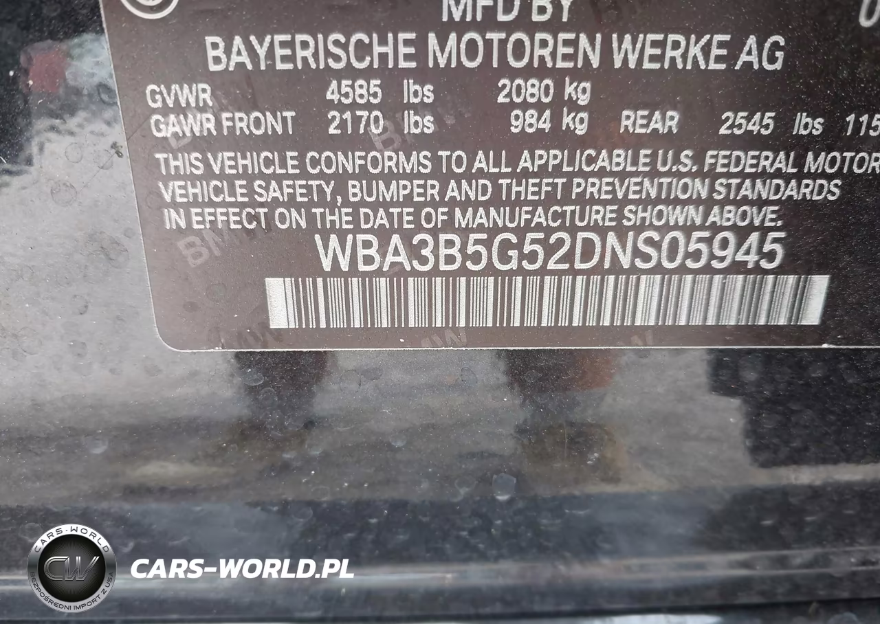 2013 BMW 328I xDrive VIN:WBA3B5G52DNS05945 - 9