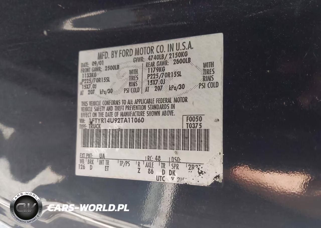 2002 Ford Ranger Edge-Tremor-Xl-Xlt VIN:1FTYR14U92TA11060 - 9
