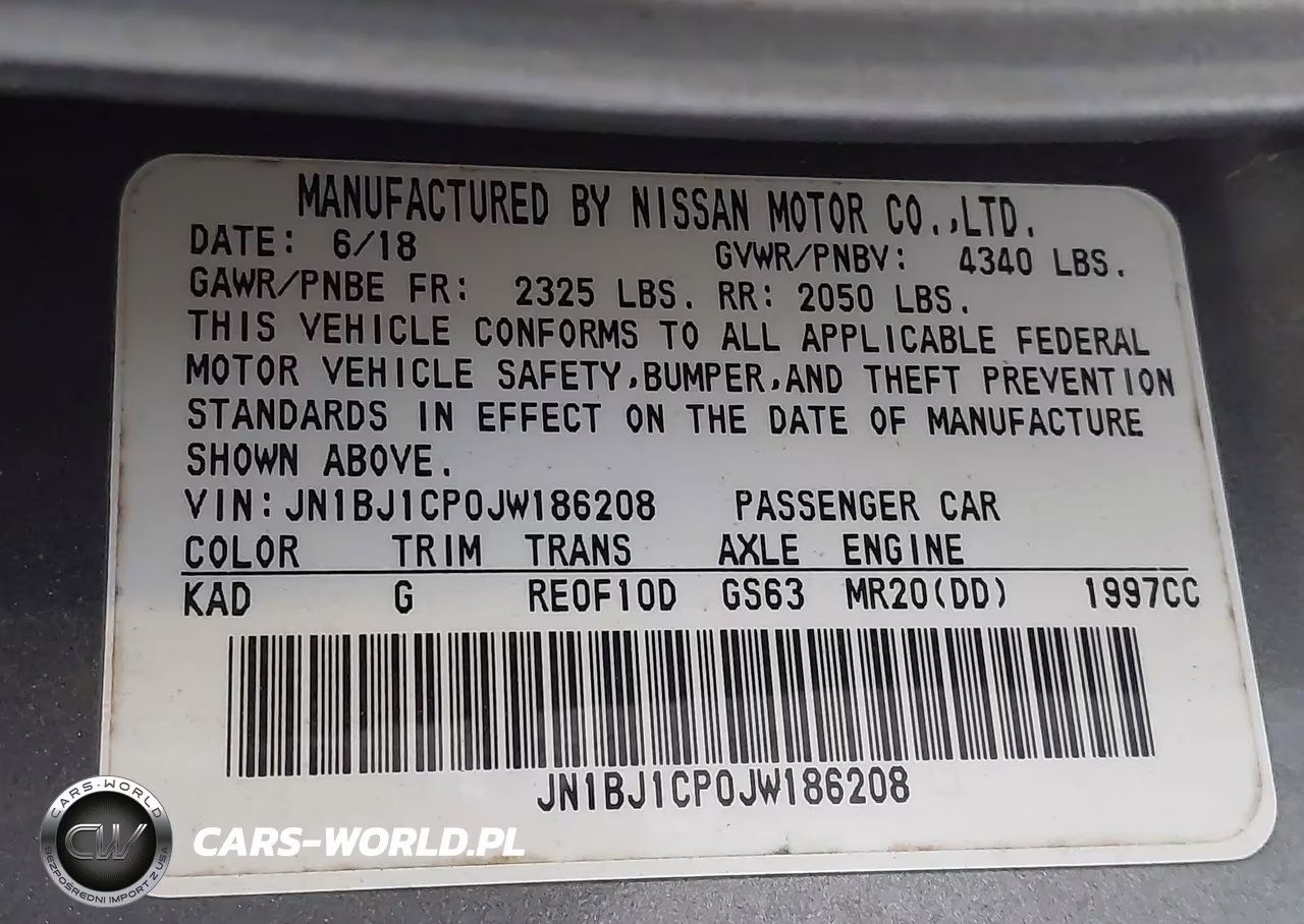 2018 Nissan Rogue Sport S VIN:JN1BJ1CP0JW186208 - 9