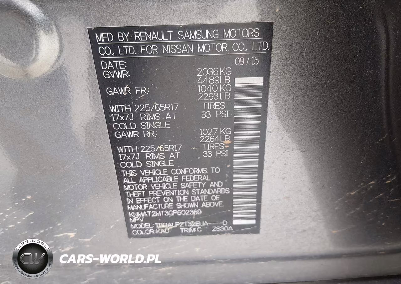 2016 Nissan Rogue S VIN:KNMAT2MT3GP602369 - 9