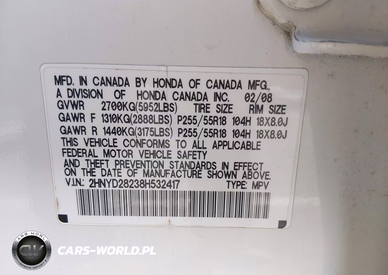 2008 Acura Mdx VIN:2HNYD28238H532417 - 9