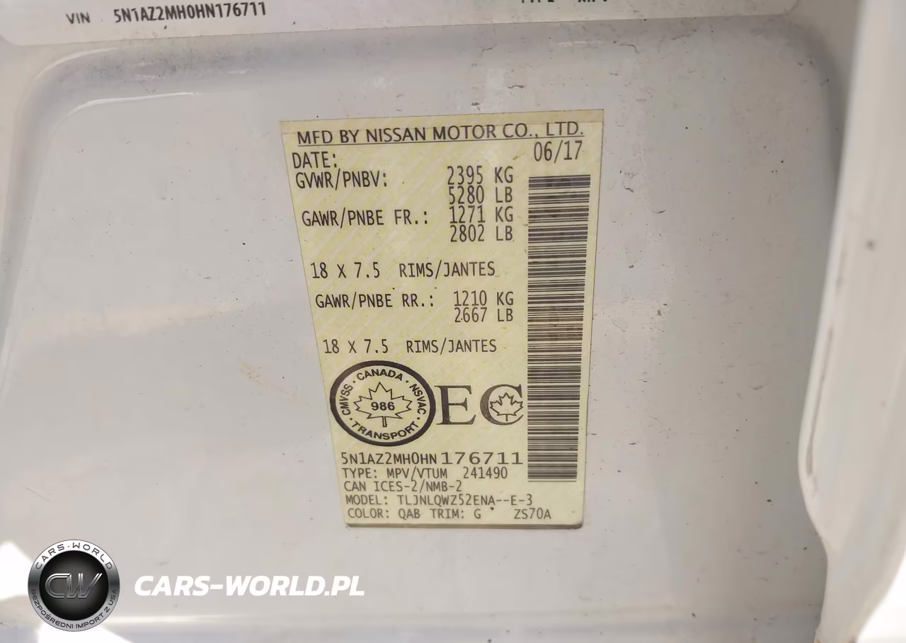 2017 Nissan Murano Platinum-S-Sl-Sv VIN:5N1AZ2MH0HN176711 - 9