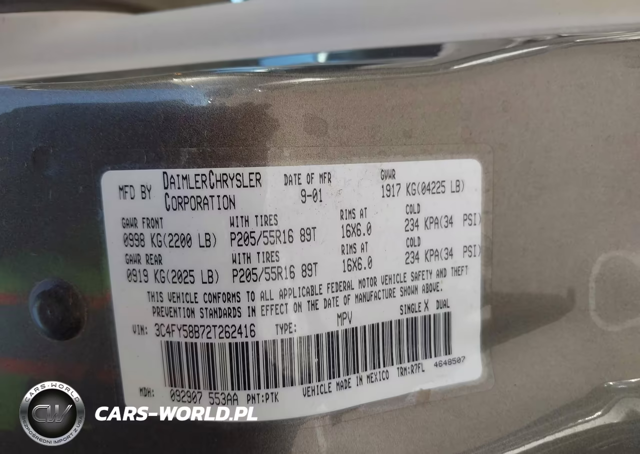 2002 Chrysler Pt Cruiser Touring VIN:3C4FY58B72T262416 - 9