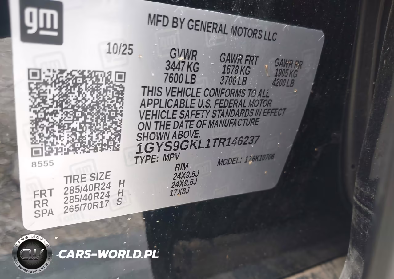 2026 Cadillac Escalade Platinum Sport VIN:1GYS9GKL1TR146237 - 9