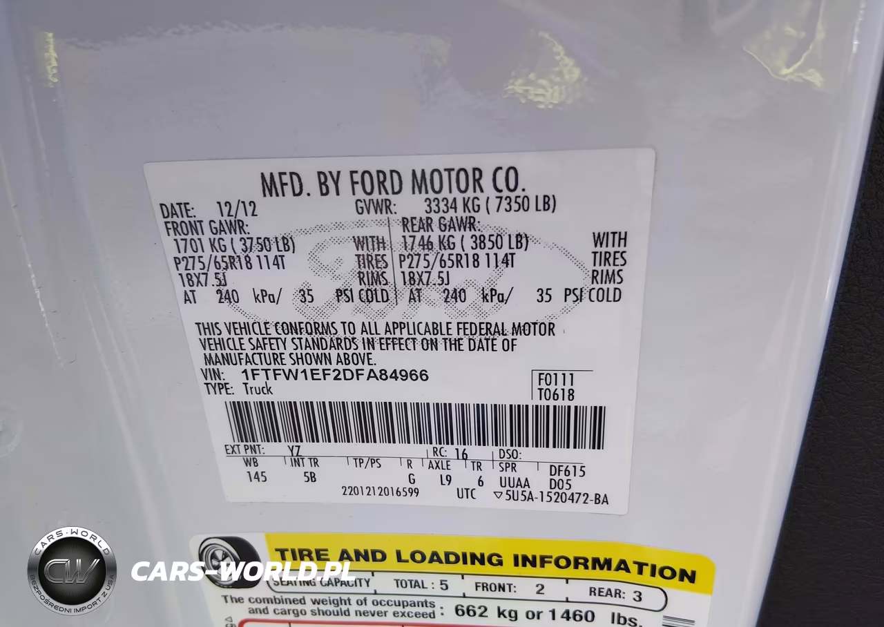 2013 Ford F-150 Fx4 VIN:1FTFW1EF2DFA84966 - 9