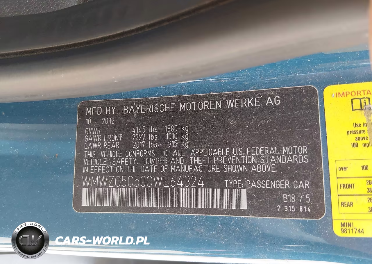 2012 Mini Cooper S Countryman VIN:WMWZC5C50CWL64324 - 9