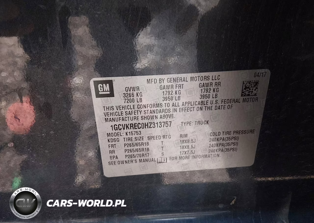 2017 Chevrolet Silverado 1500 1Lt VIN:1GCVKREC0HZ313757 - 9