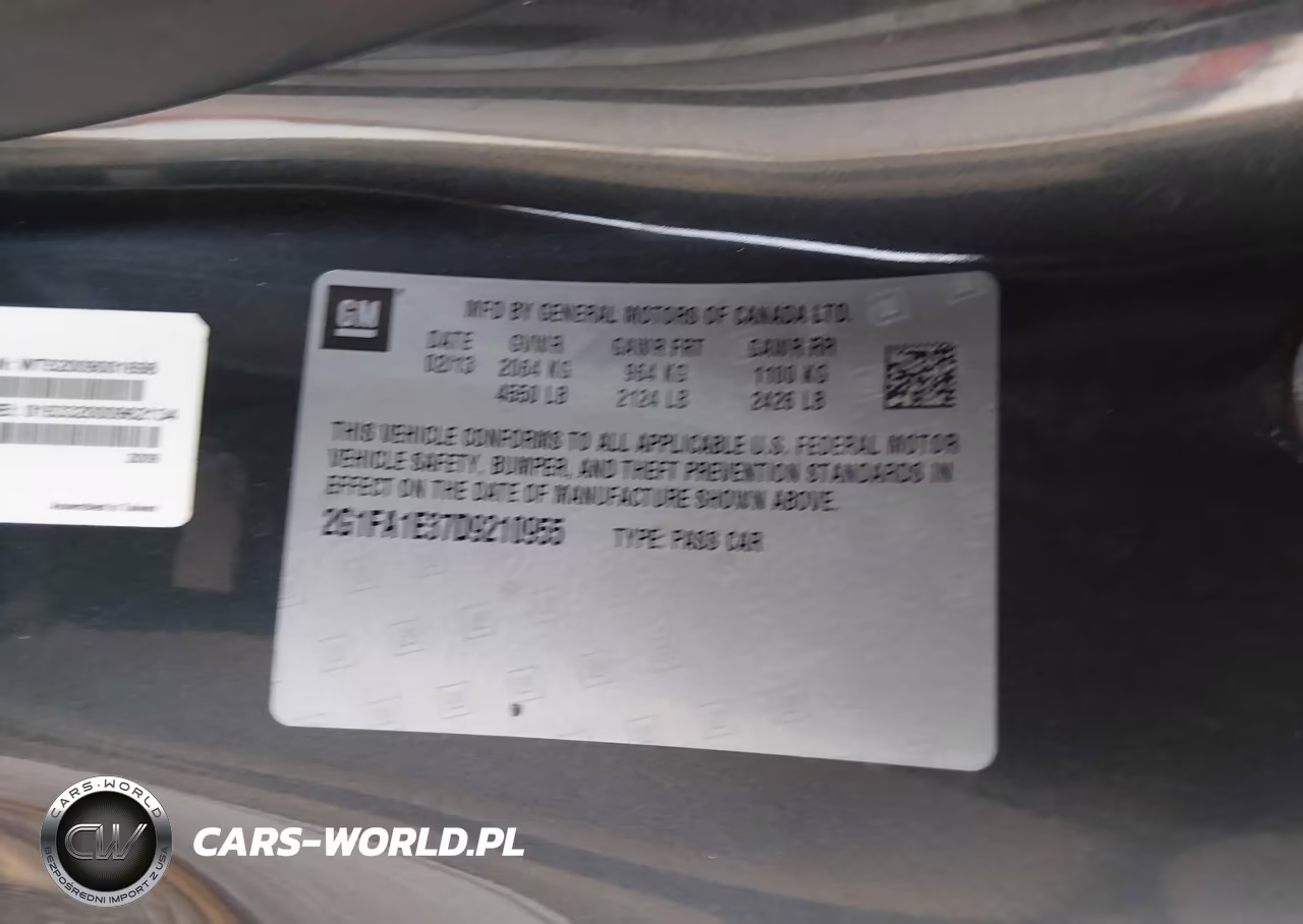 2013 Chevrolet Camaro 2Ls VIN:2G1FA1E37D9210955 - 9