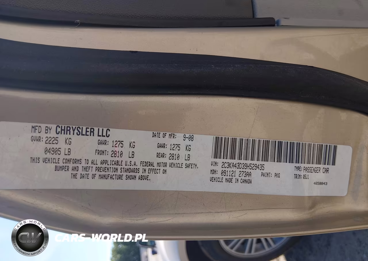 2009 Chrysler 300 Lx VIN:2C3KA43D39H529435 - 9