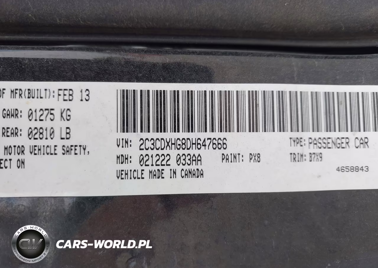 2013 Dodge Charger Sxt VIN:2C3CDXHG8DH647666 - 9