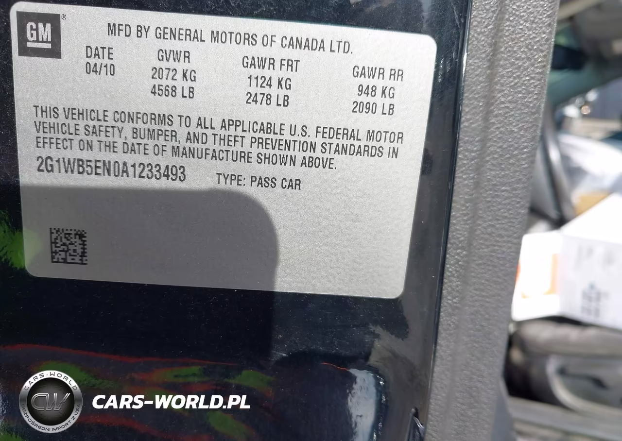 2010 Chevrolet Impala Lt VIN:2G1WB5EN0A1233493 - 9