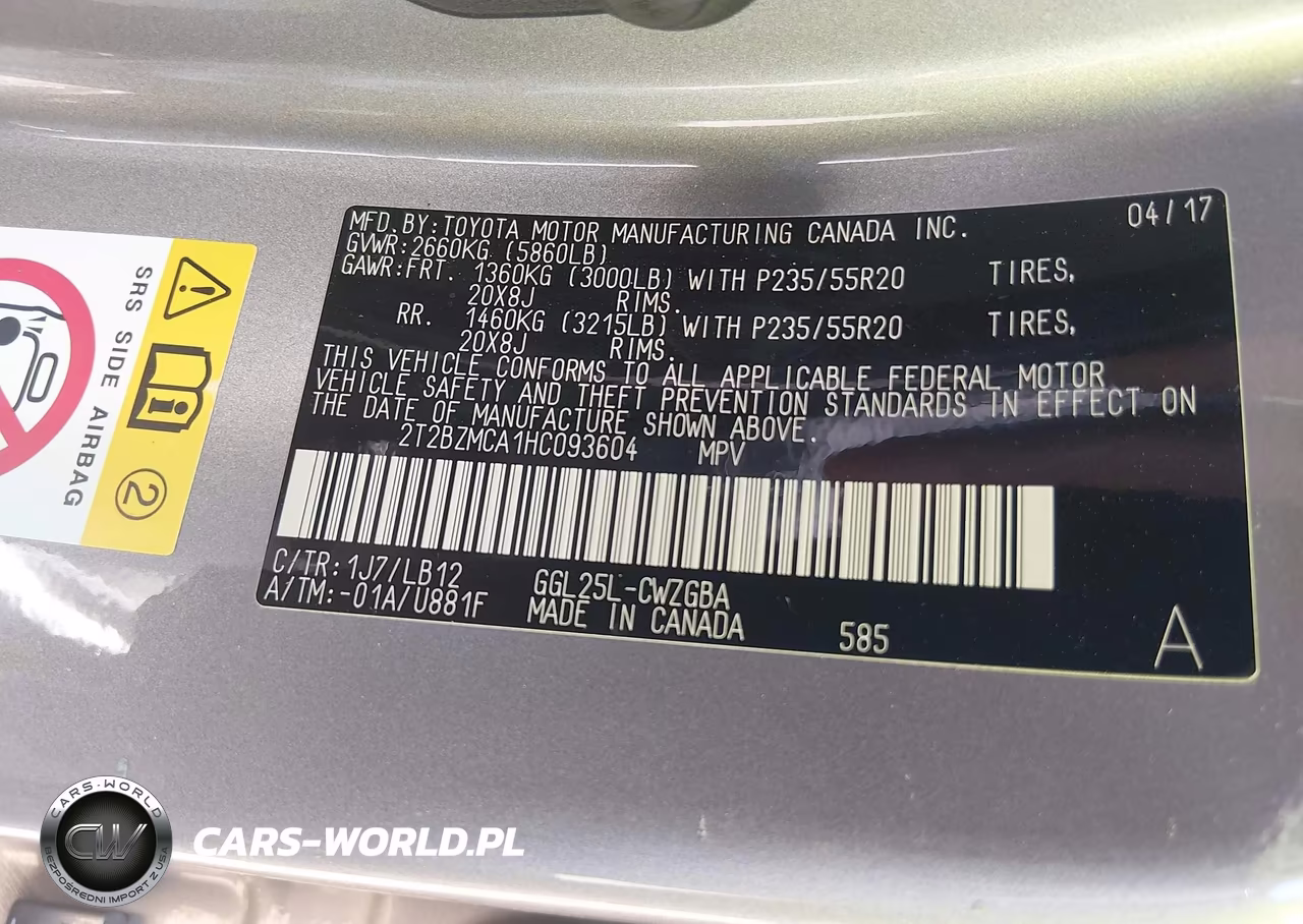 2017 Lexus Rx 350 VIN:2T2BZMCA1HC093604 - 9