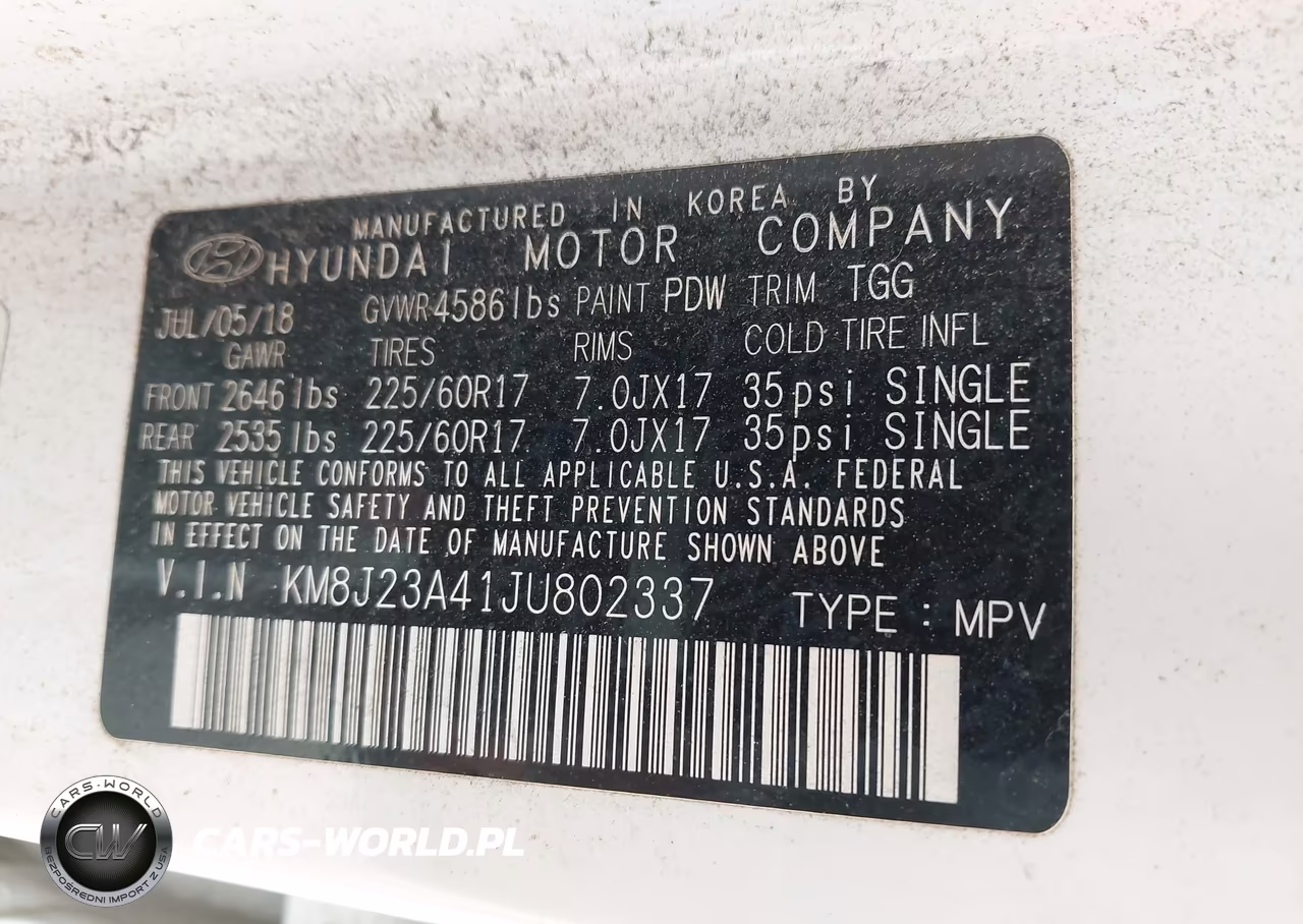 2018 Hyundai Tucson Se VIN:KM8J23A41JU802337 - 9
