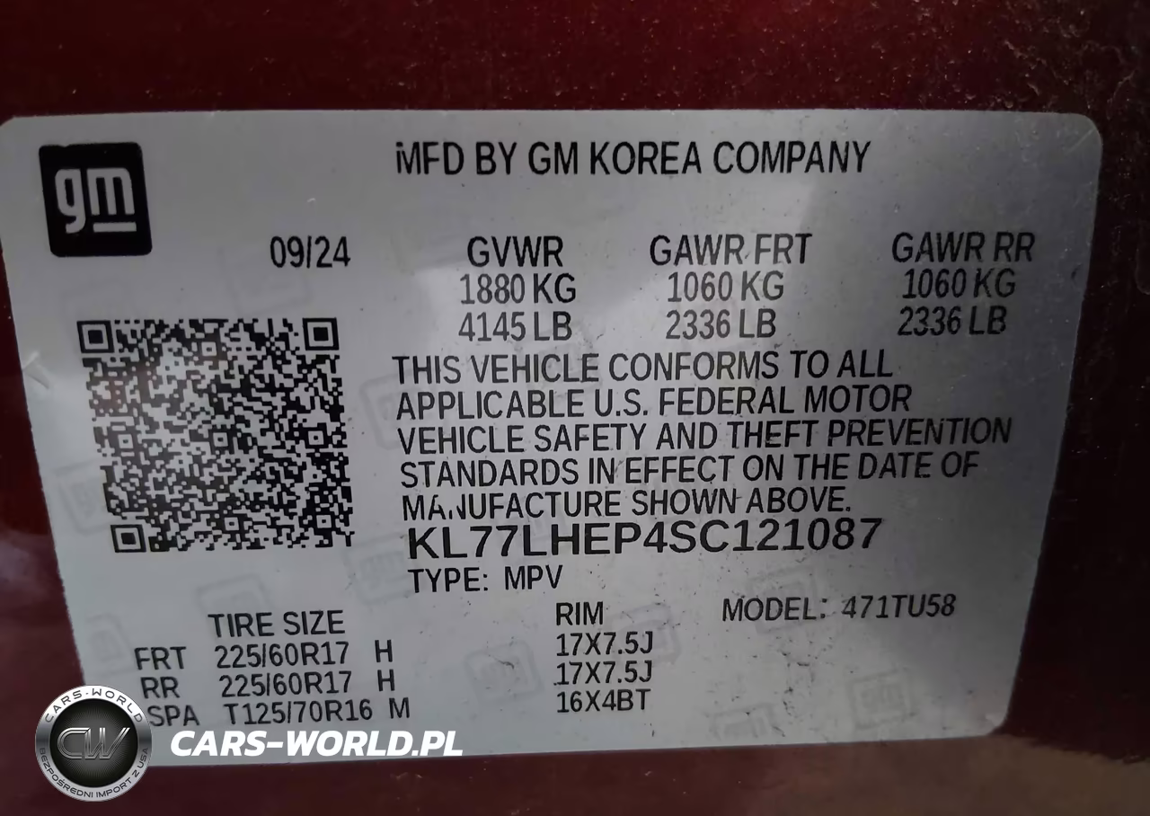 2025 Chevrolet Trax 1Lt VIN:KL77LHEP4SC121087 - 9