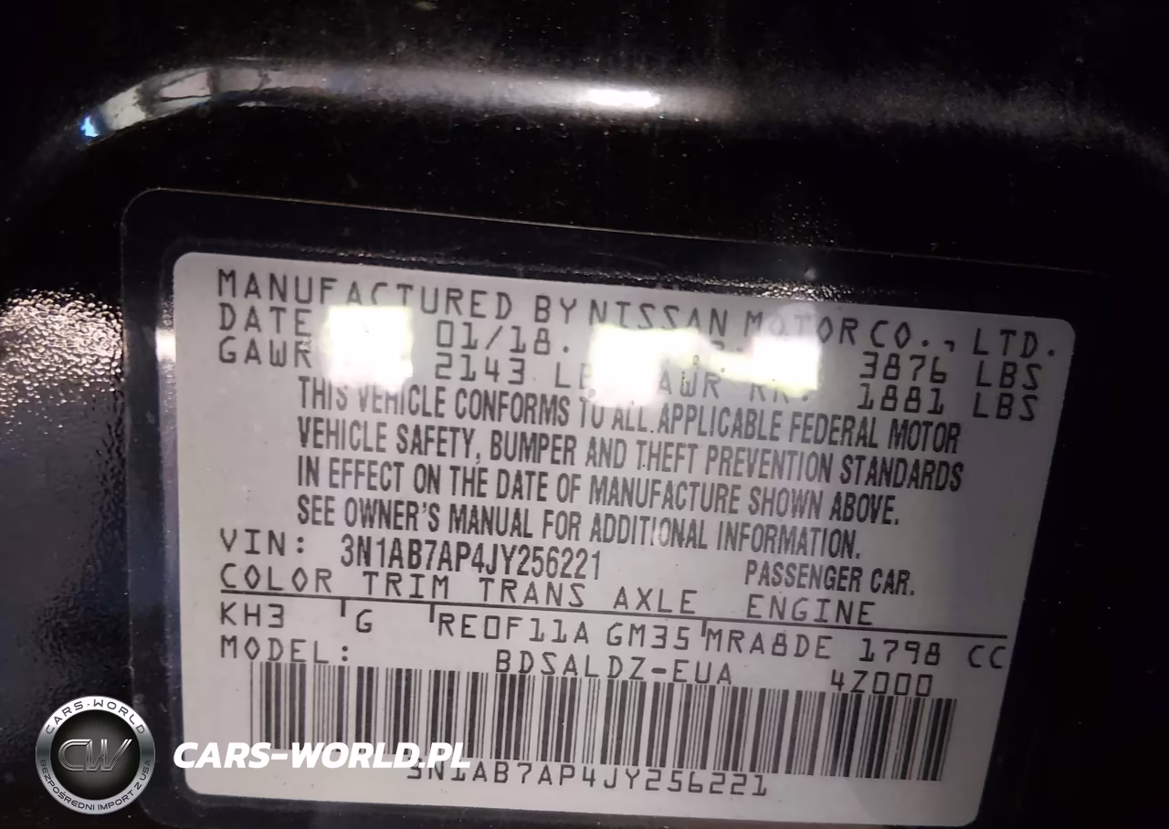 2018 Nissan Sentra Sv VIN:3N1AB7AP4JY256221 - 9